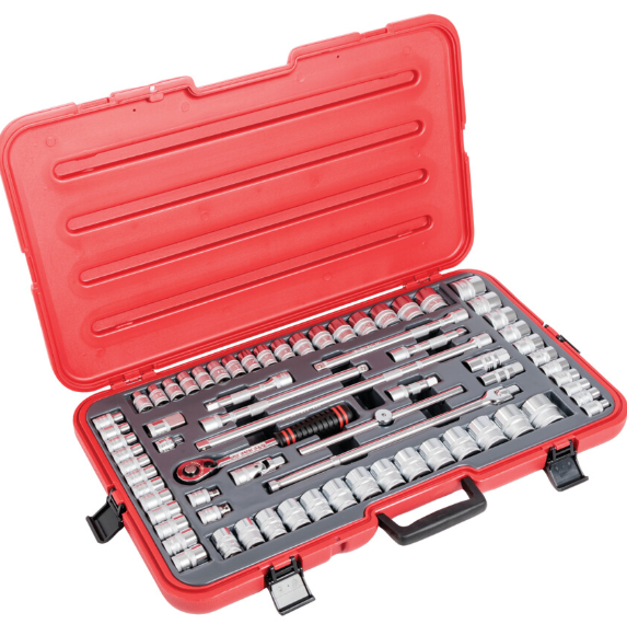 KennedyPro 1/2in. Socket Set, Imperial/Metric/Whitworth, Set of 70