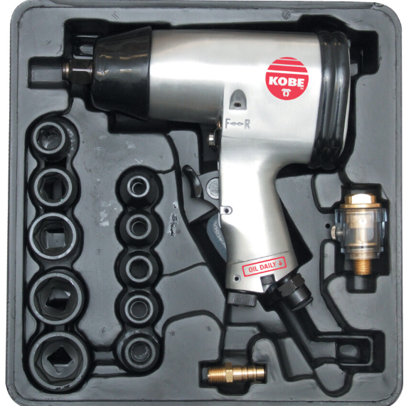 Kobe Red Line IWS500 Air Impact Wrench, 1/2in. Drive, 380Nm Max. Torque