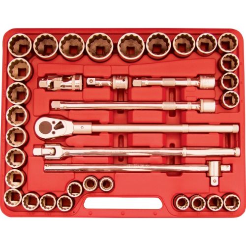 KennedyPro 3/4in. Socket Set, Imperial/Metric, Set of 36