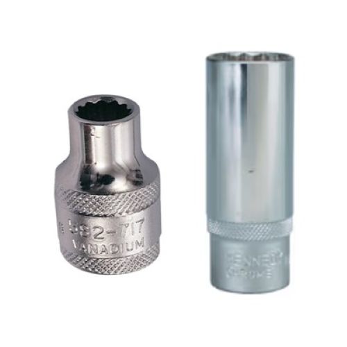 KennedyPro 3/8" Bi-Hexagonal Standard & Deep Sockets, Imperial