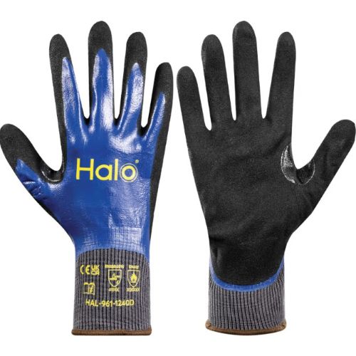 Halo Double Nitrile Coated Gloves